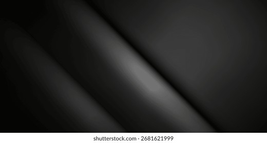 perspective floor backdrop black room studio with gray gradient spotlight backdrop background for display your product or artwork