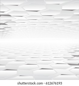 perspective gray color Abstract background, vector illustration