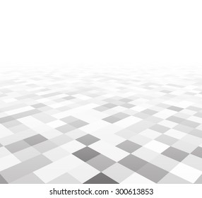 Sichtbares graues und weißes Gitter. Überdeckte Fläche. Vektorgrafik.