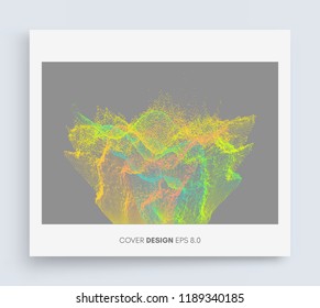 Perspective grid background. Cover design template. Vector illustration. Pattern can be used as a template for brochure, annual report, magazine, poster, presentation, flyer and banner.