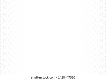 Perspective grid hexagonal abstract background. Vector illustration.