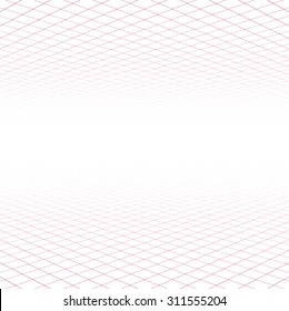 Perspective grid surface. Vector illustration. 