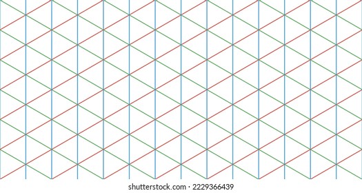 perspective grid template for architect. isometric graph paper. engineering seamless pattern. background for technical school paper. Vector illustration