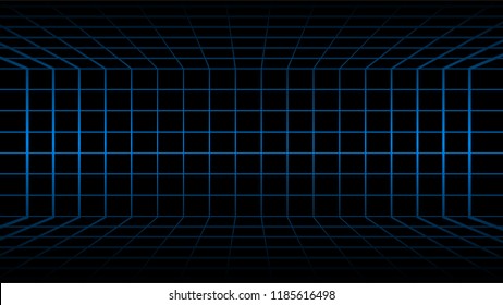 Perspective Grid Vector Illustration Stock Vector (Royalty Free ...