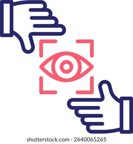 Perspective Icon Color Vector Illustration