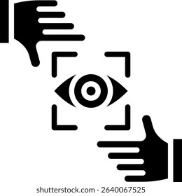Perspective Icon Glyph Vector Illustration