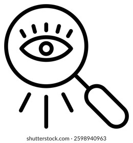 Perspective icon line vector illustration