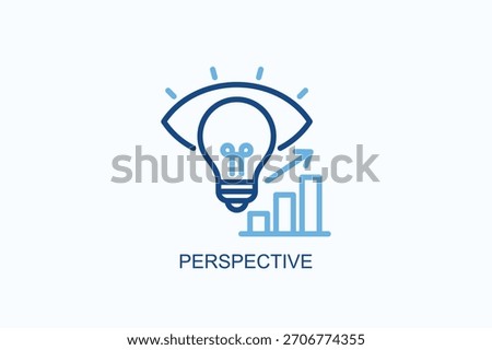 Perspective Icon Or Logo Isolated Vector Illustration