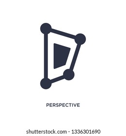 perspective isolated icon. Simple element illustration from geometric figure concept. perspective editable logo symbol design on white background. Can be use for web and mobile.