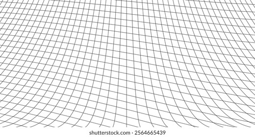 Perspective line grid paper graph. paper vector background