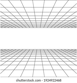 Perspective Lines For Background. Vector Illustration