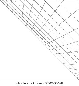 Perspective Lines for Background. Vector Illustration