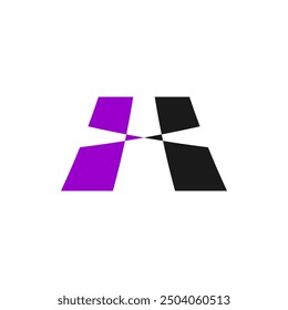 perspective logo letter h stylized monogram vector design