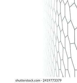 Perspective low poly hexagonal background. Elegant design for wallpapers.