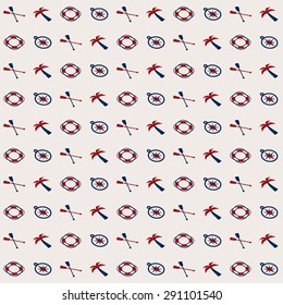 Perspective nautical pattern design background