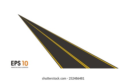 perspective road illustration