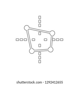 perspective sign icon. Element of cyber security for mobile concept and web apps icon. Thin line icon for website design and development, app development