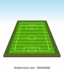 Perspective Soccer Field.