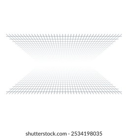 perspective space background. perspective grid concept