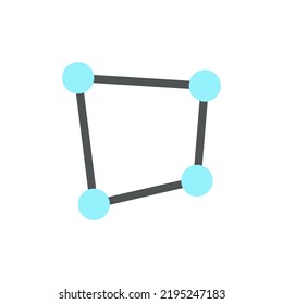 Perspective tool flat color ui icon. Photo editor instrument. Photography adjustment. Simple filled element for mobile app. Colorful solid pictogram. Vector isolated RGB illustration