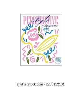 perspective typography slogan for t shirt printing, tee graphic design. creative slogan print.