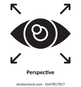 Perspective Vector Icon which can easily modify or edit
