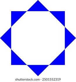 perspective vector image for triangle square rounded and straight lines