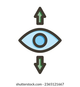 Perspective Vector Thick Line Filled Colors Icon For Personal And Commercial Use.
