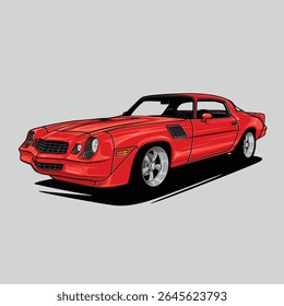 Perspective view car illustration for conceptual design