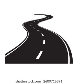 Perspective View of a Highway Road