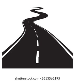 Perspective View of a Highway Road