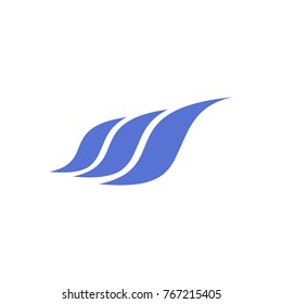 Perspective Wave Logo Element 