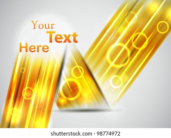 perspective yellow card. vector illustration