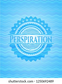 Perspiration water emblem.