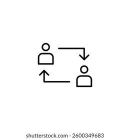 Persuasion icon line art vector, simple illustration for web and app..eps
