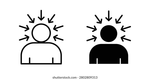 Persuasion icon Outline flat Icon.
