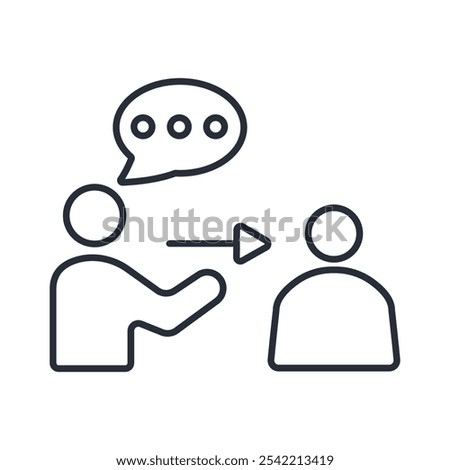 Persuasion icon. vector.Editable stroke.linear style sign for use web design,logo.Symbol illustration.