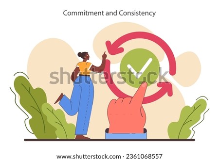 Persuasion. Soft skill, the ability to convince people. Cognitive influence and authoritative opinion. Motivation, inspiration and control on decision making. Flat vector illustration