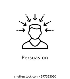 Persuasion Vector line Icon 