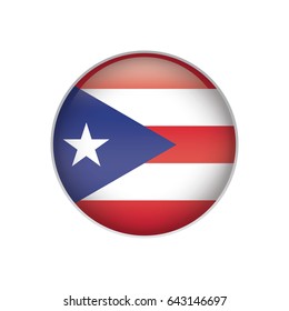 Pert Rico flag button