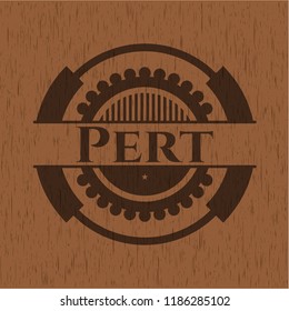 Pert wood emblem
