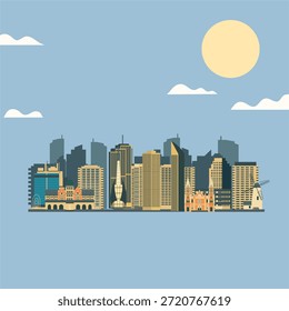 Perth Austrália plano de fundo de viagem ilustração