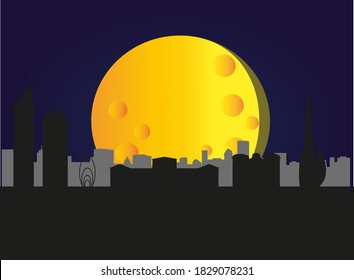 Perth city skyline in Australia.