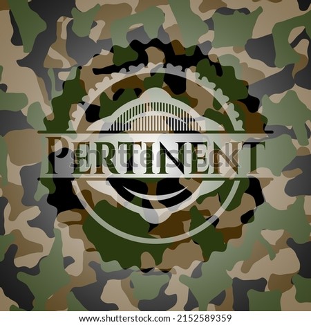 Pertinent on camo texture. Vector Illustration. Detailed. 