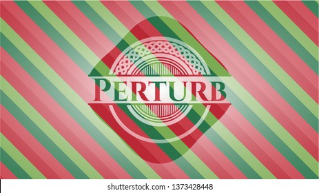 Perturb christmas emblem.