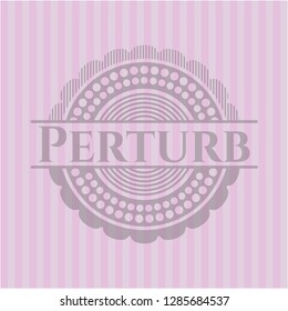 Perturb pink emblem