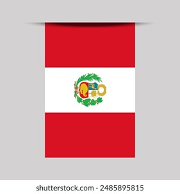 Peru Banner Flag Vector Illustration