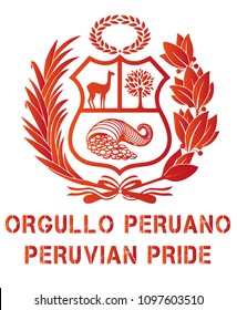 Peru Coat of arm VECTOR ILLUSTRATION