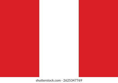 Peru Country Flag Vector Icon