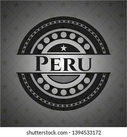 Peru dark badge. Vector Illustration. Detailed.